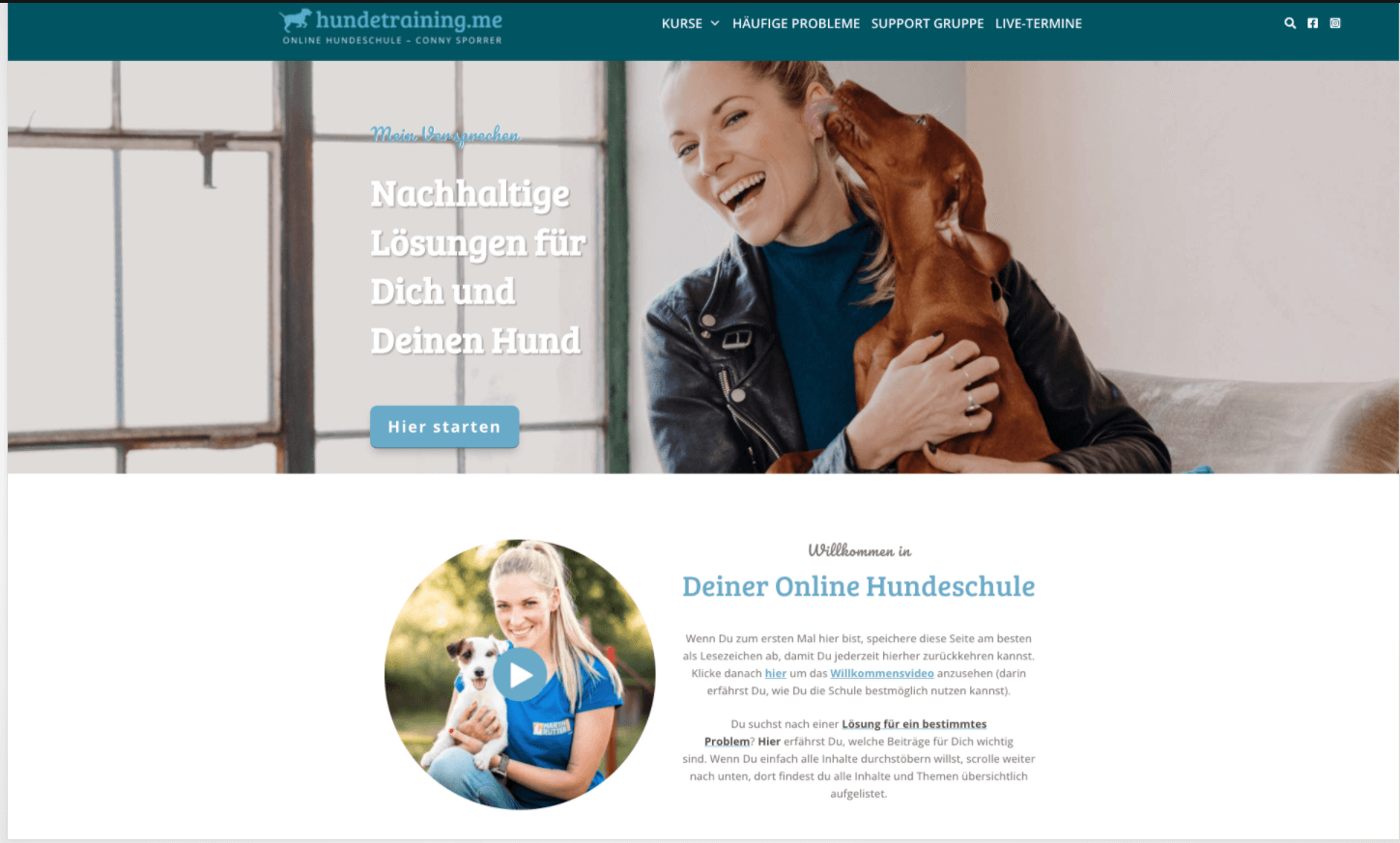Online Hundeschule Conny Sporrer Titelbild