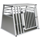 EUGAD Hundetransportbox Alu Hundebox Reisebox Autobox für große Hunde Husky Samojede Weimaraner Border Collie Chow-Chow Shetland Sheepdog 80 x 65 x 65 cm XL 0061HT - 1