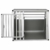 EUGAD Hundetransportbox Alu Hundebox Reisebox Autobox für große Hunde Husky Samojede Weimaraner Border Collie Chow-Chow Shetland Sheepdog 80 x 65 x 65 cm XL 0061HT - 6