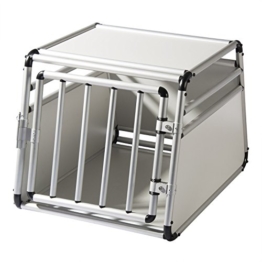 EUGAD Hundetransportbox Alu Hundebox Reisebox Autobox für kleine/mittlere Hunde Französische Bulldogge Beagle Terriers Dackel Shiba Inu 69 x 54 x 50 cm L 0059HT - 1