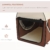 Pawhut Hundebox Faltbare Hundetransportbox Transportbox für Tier 2 Farben 5 Größen (XXL (97x71x76 cm), kaffeebraun-Creme), L97 x B71 x H76 cm - 6