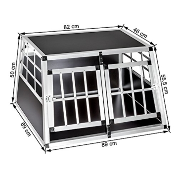 TecTake Alu Hundetransportbox -Diverse Größen- (Double Klein) - 7