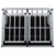 vidaXL Hundetransportbox Doppeltür 94x88x69 cm Hundebox Reisebox Transportbox - 4