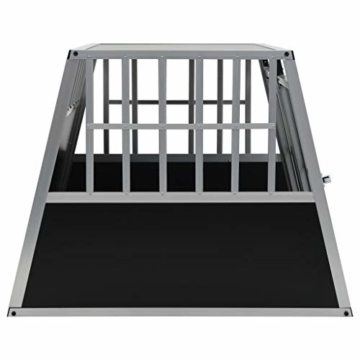 vidaXL Hundetransportbox Doppeltür 94x88x69 cm Hundebox Reisebox Transportbox - 5