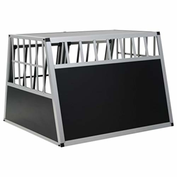 vidaXL Hundetransportbox Doppeltür 94x88x69 cm Hundebox Reisebox Transportbox - 6