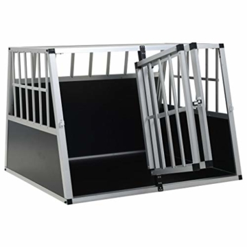 vidaXL Hundetransportbox Doppeltür 94x88x69 cm Hundebox Reisebox Transportbox - 7